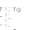 Thumbnail Image 3 of 1/2 CT. T.W. Diamond Frame Stud Earrings in 14K White Gold