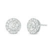 Thumbnail Image 1 of 2 CT. T.W. Certified Diamond Frame Stud Earrings in 14K White Gold (I/SI2)