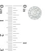 Thumbnail Image 2 of 2 CT. T.W. Certified Diamond Frame Stud Earrings in 14K White Gold (I/SI2)