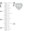 Thumbnail Image 3 of 1/10 CT. T.W. Diamond Double Heart Frame Stud Earrings in Sterling Silver