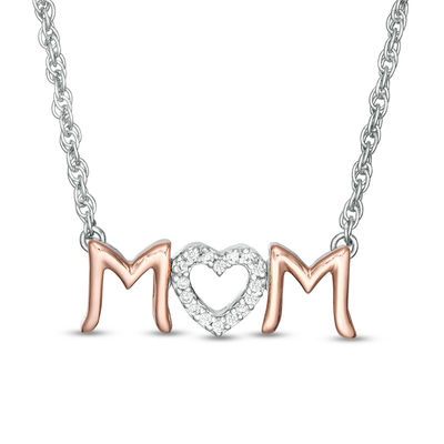 Jewels Obsession #1 Mom Necklace Rhodium-plated 925 Silver #1 Mom Pendant with 16 Necklace
