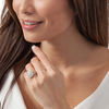 Thumbnail Image 2 of 2 CT. T.W. Princess-Cut and Baguette Diamond Frame Multi-Row Engagement Ring in 14K Two-Toned Gold