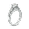 Thumbnail Image 3 of 1 CT. T.W. Diamond Frame Vintage-Style Bridal Set in 14K White Gold
