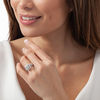 Thumbnail Image 2 of 1-1/2 CT. T.W. Quad Princess-Cut Diamond Frame Vintage-Style Engagement Ring in 14K White Gold