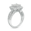 Thumbnail Image 2 of 1-1/2 CT. T.W. Quad Princess-Cut Diamond Frame Vintage-Style Engagement Ring in 14K White Gold