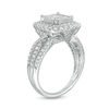 Thumbnail Image 3 of 1-1/2 CT. T.W. Quad Princess-Cut Diamond Frame Vintage-Style Engagement Ring in 14K White Gold