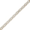 Thumbnail Image 0 of 1/2 CT. T.W. Diamond "S" Tennis Bracelet in 10K Two-Tone Gold
