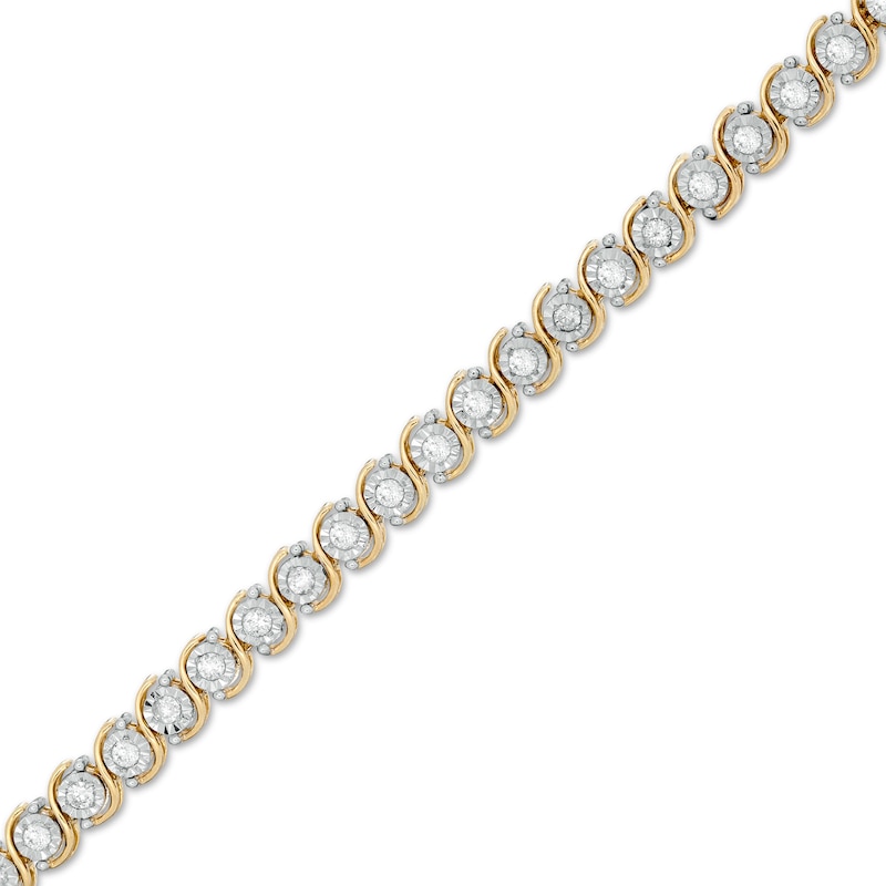 Dazzle Alphabet S Diamond Bracelet