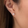 Thumbnail Image 2 of 1/4 CT. T.W. Composite Diamond Vintage-Style Stud Earrings in 10K Rose Gold