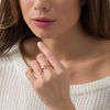 Thumbnail Image 2 of 1/20 CT. T.W. Diamond Sideways Heart Ring in 10K Gold