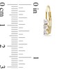 Thumbnail Image 3 of 1/4 CT. T.W. Diamond Three Stone Drop Earrings in 14K Gold