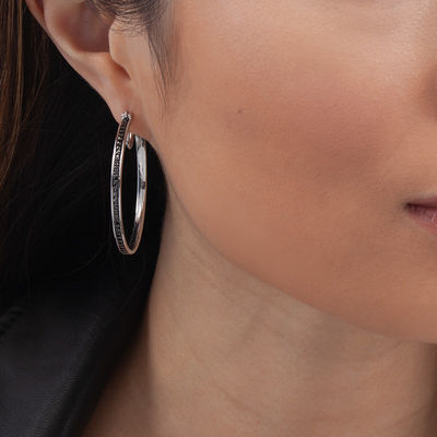 Zales black hoop earrings store