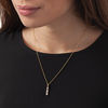 Thumbnail Image 2 of 1/3 CT. T.W. Diamond Three Stone "XO" Pendant in 10K Gold