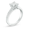 Thumbnail Image 3 of Celebration Ideal 1-1/5 CT. T.W. Princess-Cut Certified Diamond Vintage-Style Engagement Ring in 14K White Gold (I/I1)