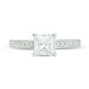 Thumbnail Image 4 of Celebration Ideal 1-1/5 CT. T.W. Princess-Cut Certified Diamond Vintage-Style Engagement Ring in 14K White Gold (I/I1)