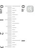 Thumbnail Image 2 of 1/2 CT. T.W. Princess-Cut Diamond Cushion Frame Stud Earrings in 14K White Gold