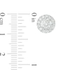 Thumbnail Image 3 of 2 CT. T.W. Diamond Frame Stud Earrings in 14K White Gold