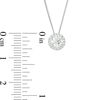 Thumbnail Image 2 of 1/2 CT. T.W. Diamond Frame Pendant in 14K White Gold