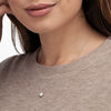 Thumbnail Image 2 of 1/2 CT. T.W. Certified Diamond Frame Pendant in 14K White Gold (I/SI2)