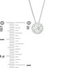 Thumbnail Image 3 of 1/2 CT. T.W. Certified Diamond Frame Pendant in 14K White Gold (I/SI2)