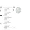 Thumbnail Image 3 of 1 CT. T.W. Certified Oval Diamond Frame Stud Earrings in 14K White Gold (I/SI2)