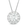 Thumbnail Image 1 of 1 CT. T.W. Diamond Frame Pendant in 14K White Gold