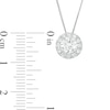 Thumbnail Image 2 of 1 CT. T.W. Diamond Frame Pendant in 14K White Gold