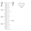 Thumbnail Image 2 of 1/10 CT. T.W. Diamond Heart Outline with Cross Stud Earrings in Sterling Silver