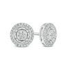Thumbnail Image 1 of 1/4 CT. T.W. Composite Diamond Double Frame Stud Earrings in 10K White Gold