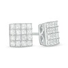 Thumbnail Image 1 of 1 CT. T.W. Princess-Cut Composite Diamond Stud Earrings in 10K White Gold