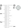 Thumbnail Image 3 of 1/2 CT. T.W. Diamond Clover Frame Stud Earrings in 10K White Gold
