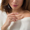 Thumbnail Image 2 of Cherished Promise Collection™ 1/6 CT. T.W. Baguette and Round Diamond Double Chevron Promise Ring in 10K Rose Gold