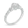 Thumbnail Image 3 of Cherished Promise Collection™ 1/5 CT. T.W. Quad Princess-Cut Diamond Frame Infinity Promise Ring in 10K White Gold