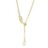 Thumbnail Image 1 of Made in Italy Linear Beaded Drop Pendant in 14K Gold - 20"