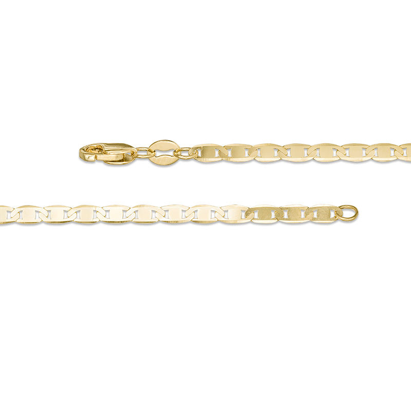 14K 3.5 mm Mariner Chain Link Necklace 16 Inches