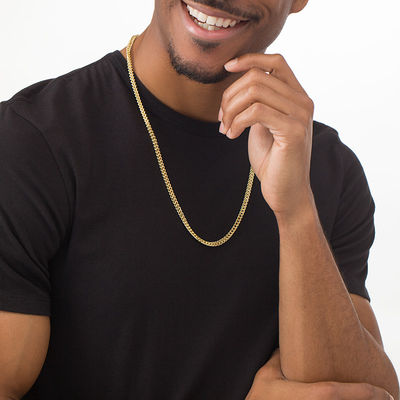 Franco Snake Chain Necklace in 14K Gold 
