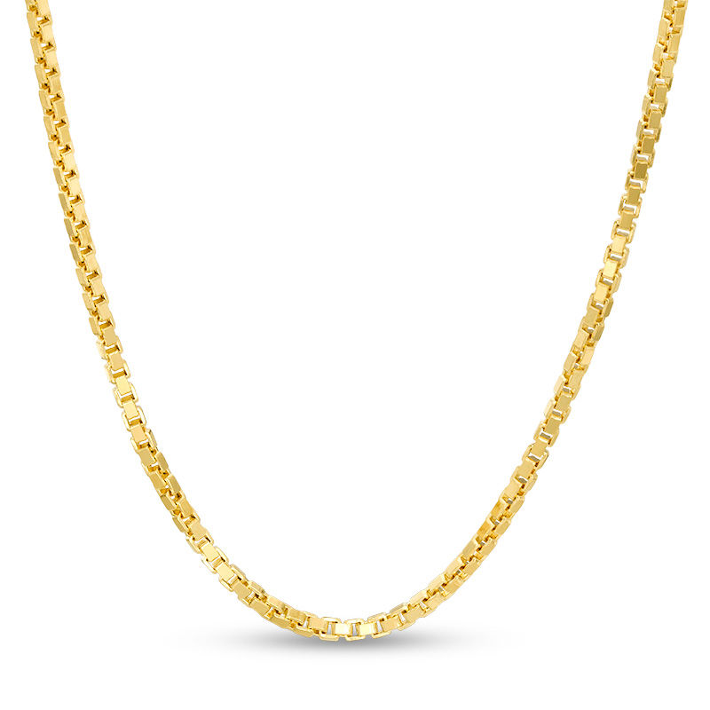 1.9mm Box Chain Necklace in 14K Gold - 24"
