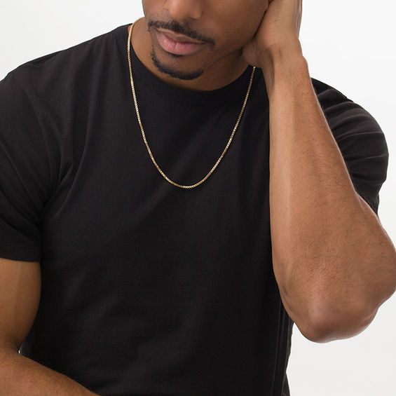 1.9mm Box Chain Necklace in 14K Gold - 24"