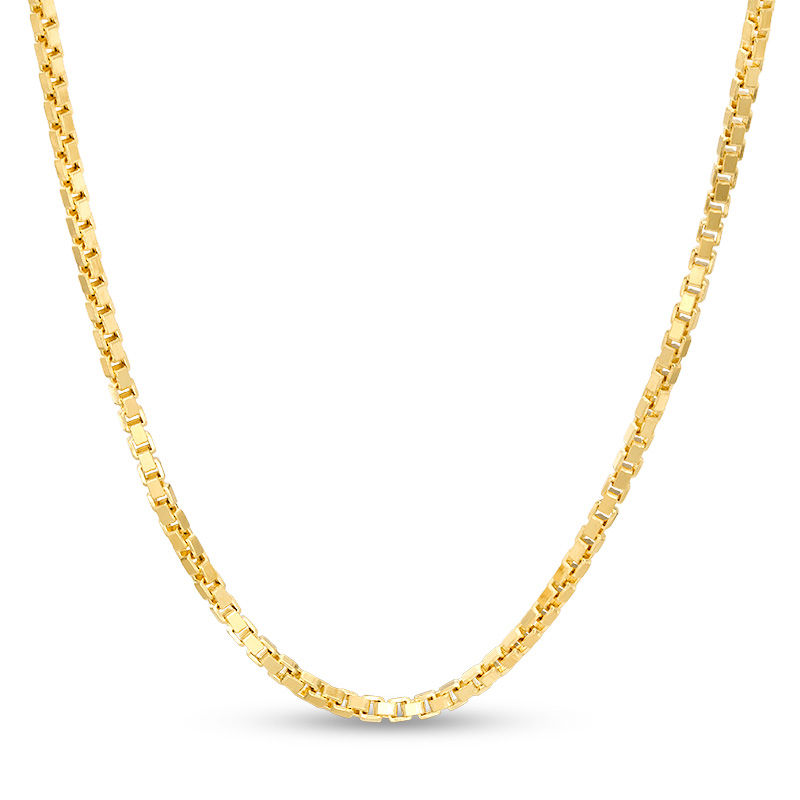 2.5mm Box Chain Necklace in 14K Gold - 20"