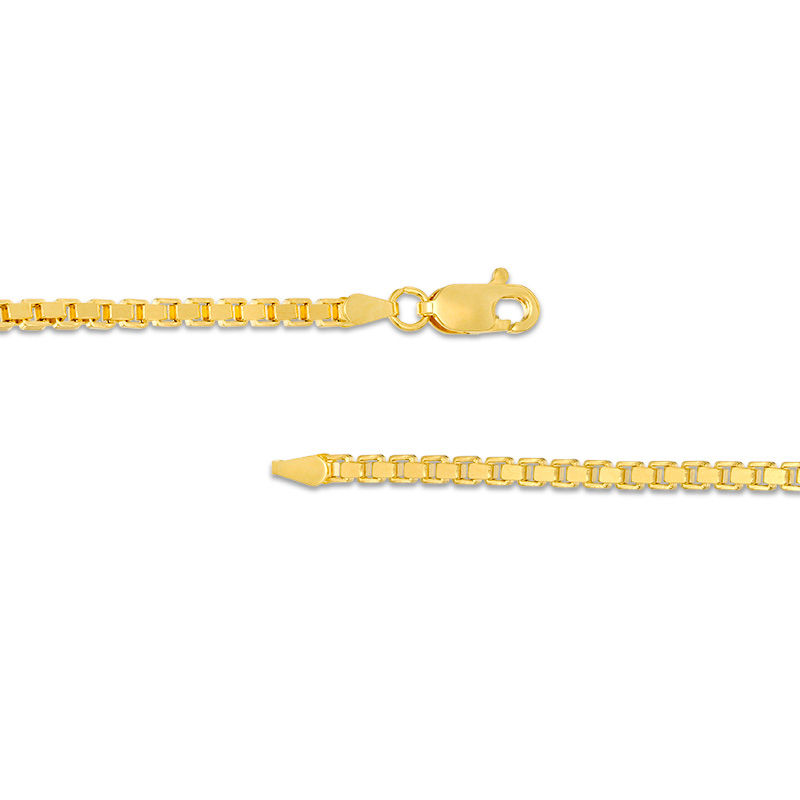 2.5mm Box Chain Necklace in 14K Gold - 24"
