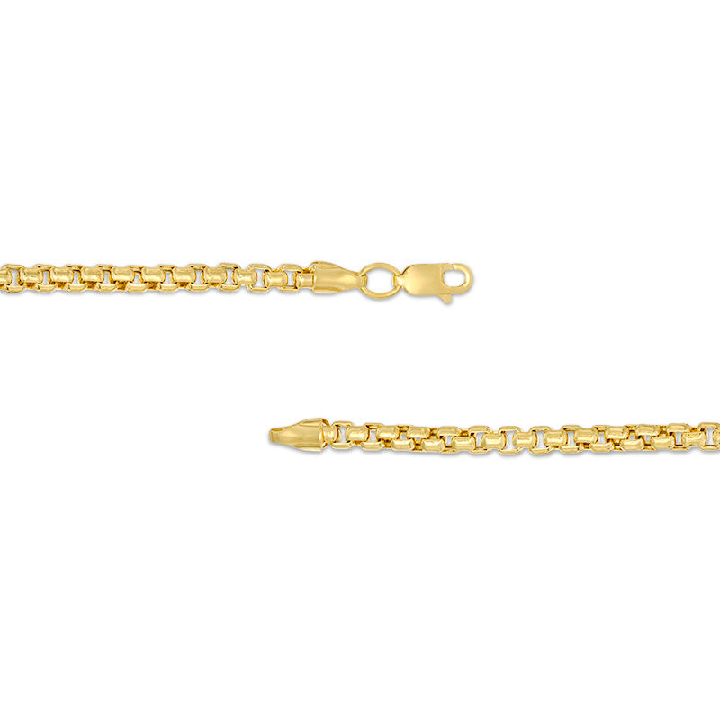 Box Chain Necklace in 18K Rose Gold, 3.4mm