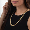 Thumbnail Image 2 of Men's 10.7mm Cuban Curb Chain Necklace in Hollow 14K Gold - 26"
