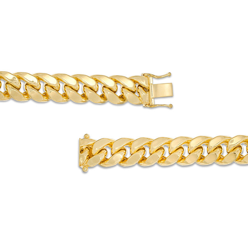 Men's 10.7mm Cuban Curb Chain Necklace in Hollow 14K Gold - 26"