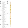 Thumbnail Image 2 of Made in Italy Multi-Strand Valentino Chain Drop Earrings in 14K Gold
