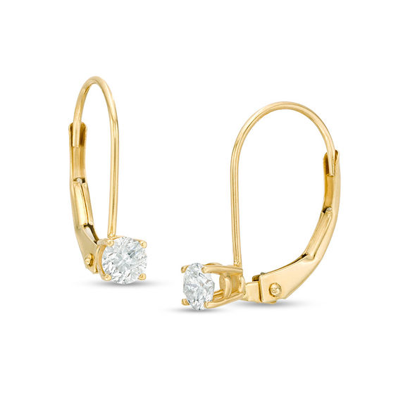 1/4 CT. T.W. Certified Diamond Solitaire Drop Earrings in 14K Gold (I/I3) 1/4 CT. T.W. Certified Diamond Solitaire Drop Earrings in 14K Gold (I/I3)