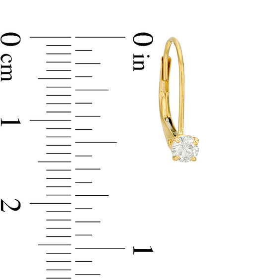 1/3 CT. T.w. Certified Diamond Solitaire Drop Earrings in 14K Gold (I/I3)