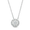 Thumbnail Image 1 of 1/20 CT. T.W. Diamond Frame Pendant in Sterling Silver