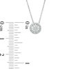 Thumbnail Image 3 of 1/20 CT. T.W. Diamond Frame Pendant in Sterling Silver