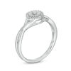Thumbnail Image 3 of 1/20 CT. T.W. Diamond Frame Twist Ring in Sterling Silver