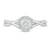 Thumbnail Image 4 of 1/20 CT. T.W. Diamond Frame Twist Ring in Sterling Silver